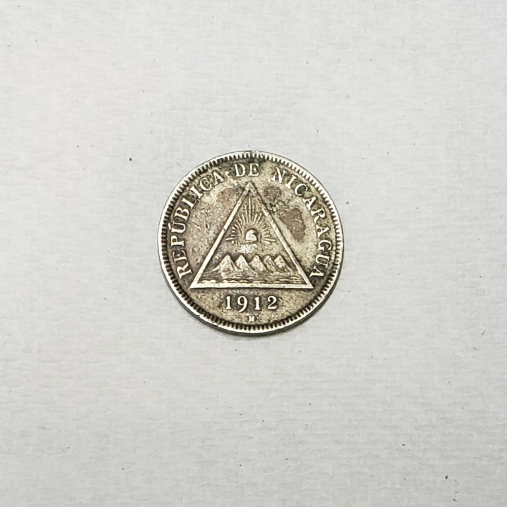 1912H  Nicaragua 5 Centavos